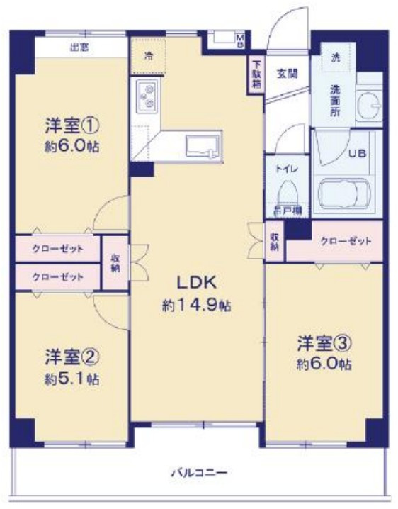 ＪＲ南武線「武蔵中原」ドメス武蔵中原の画像