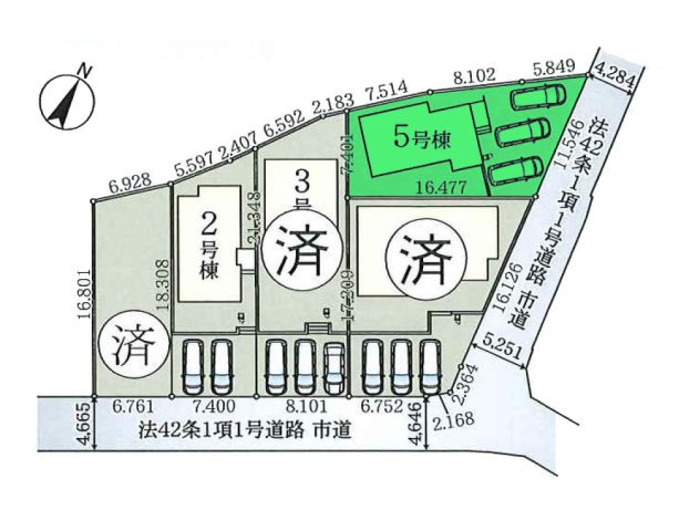 【区画図】 | リナージュ高崎市剣崎町23-1期ー⑤ | 西部小学校、八幡中学校まで徒歩10分圏内！
アバンセやジョイフーズまで約1Km！