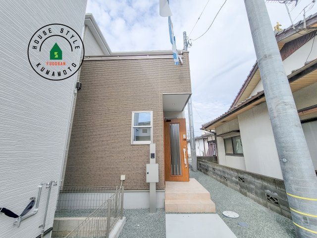 菊池郡菊陽町大字津久礼第12-2棟（2号棟）　の外観|デザイン性のある外観です。