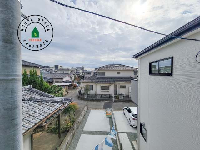 菊池郡菊陽町大字津久礼第12-2棟（2号棟）　の展望|窓から緑が見える物件も魅力的です。