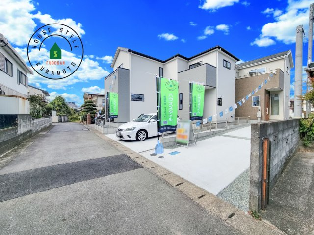 菊池郡菊陽町大字津久礼第12-2棟（2号棟）　の前面道路含む現地写真|見学の時間などお気軽にお問い合わせ下さい。