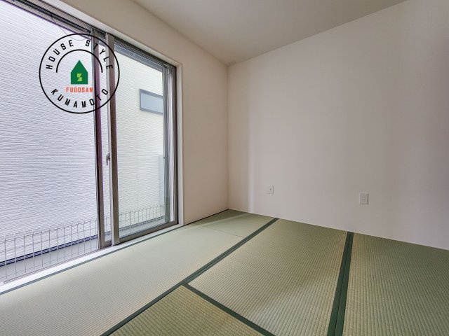 菊池郡菊陽町大字津久礼第12-2棟（2号棟）　の和室|柔らかい畳が心地よい和室