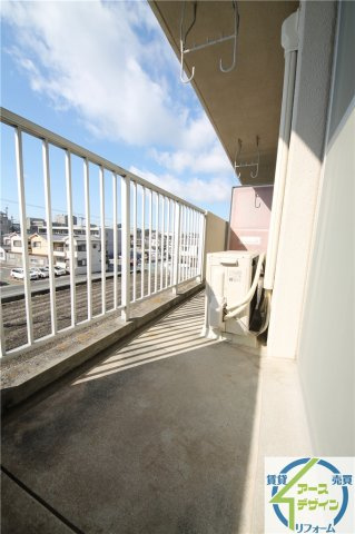 檜笠ハイツのバルコニー|※類似部屋