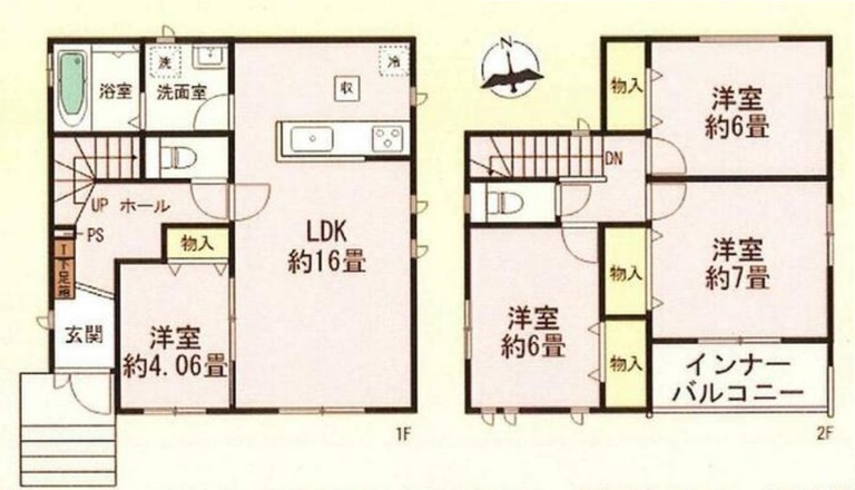 ハートフルタウン豊田市明和町3期　全3棟　新築戸建の間取り