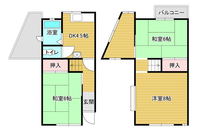 半田5丁目テラスハウスの間取り