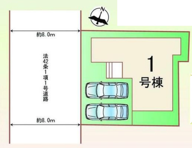 ハートフルタウン豊田市平戸橋町3期　全1棟　新築戸建の区画図