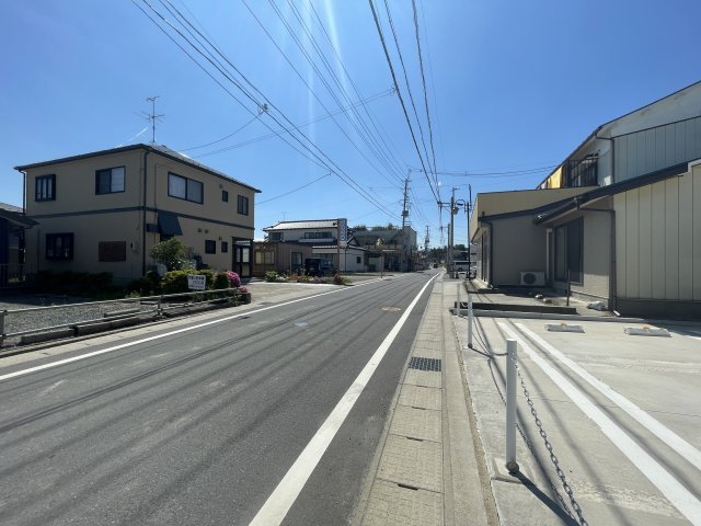 新築戸建・建売　郡山市喜久田町堀ノ内　CRADLE GARDEN　全5棟の前面道路含む現地写真