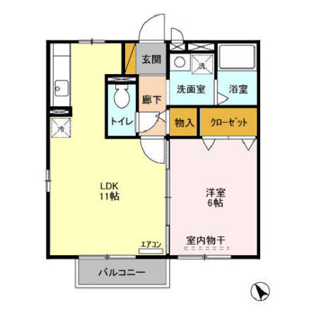 オーパス Ⅰ・Ⅱの間取り