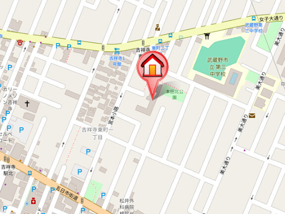 レジディア吉祥寺の地図