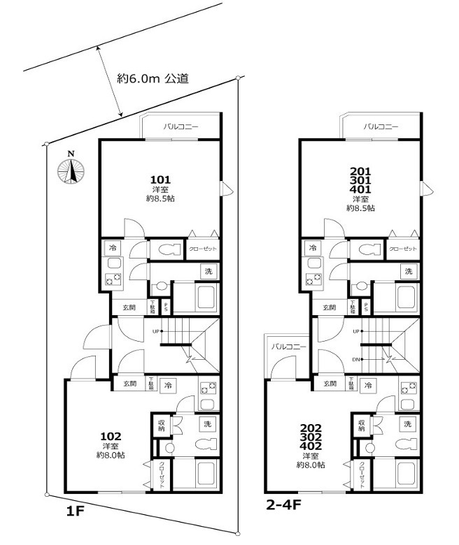 Gallardo Itabashi Maenochoの間取り