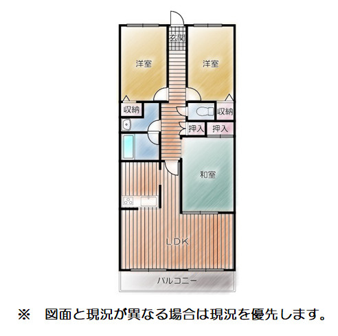 エンゼルハイム伏見　駿東郡清水町伏見の間取り|間取りです。