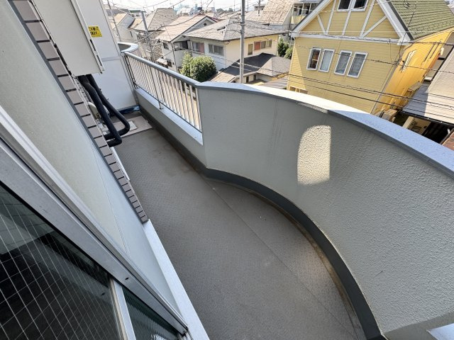 エスケーマンションのバルコニー