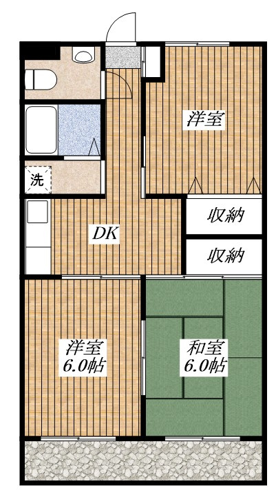 エスケーマンションの間取り