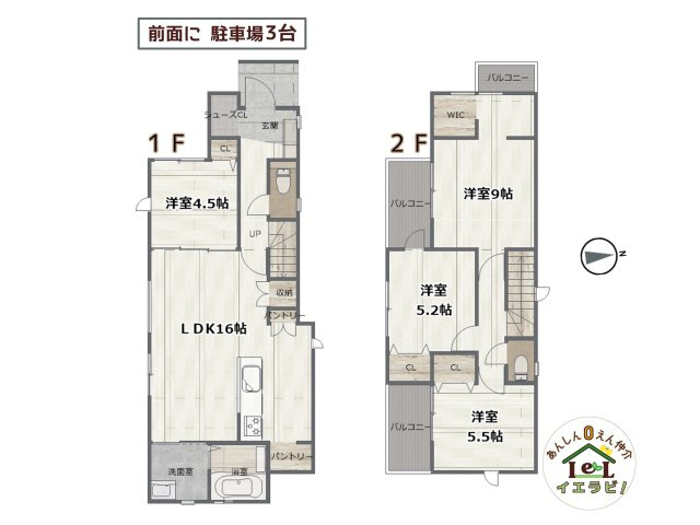 GRAFARE堺市堀上緑町2期　1号棟の間取り