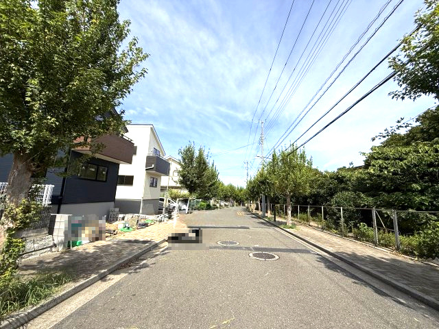 省エネ・長期優良住宅認定　新築住宅の前面道路含む現地写真|前面道路