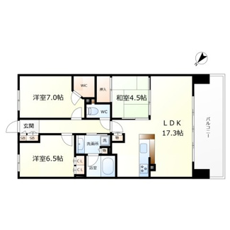 【間取り】 | ジオ天六ツインタワーズWEST棟 | ジオ天六ツインタワーズWEST棟　間取り