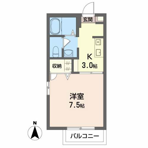 シャーメゾン・ソレイユ A棟の間取り