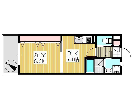 ボヌール博多の間取り