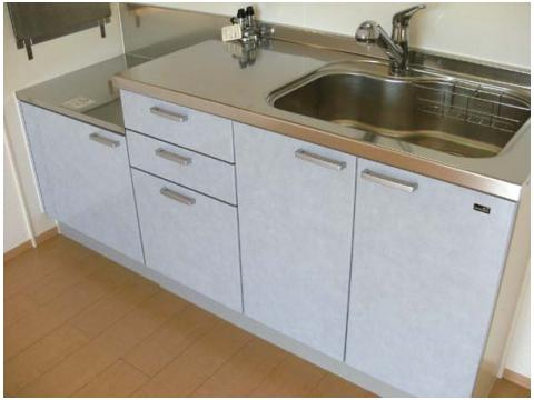 クローバーコートのキッチン|使いやすいキッチンです