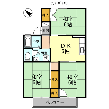 セジュール正木の間取り
