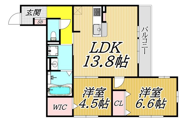 D-room南塚口の間取り