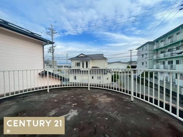 和歌山市神前　店舗付き住宅のバルコニー
