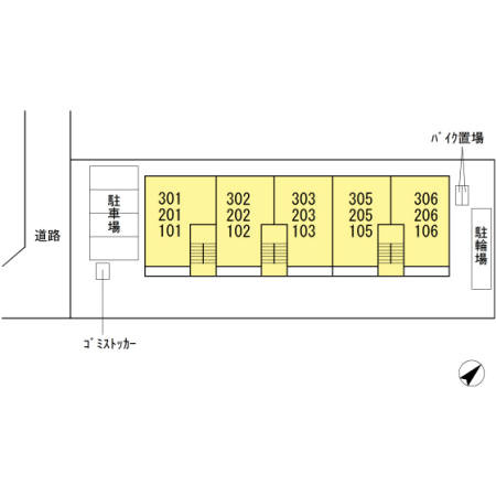 グラードの区画図