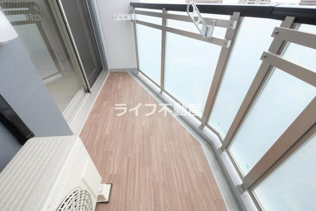 ワールドアイ大阪城EASTアドバンスのバルコニー|落ち着いた時間を過ごせるバルコニーです
