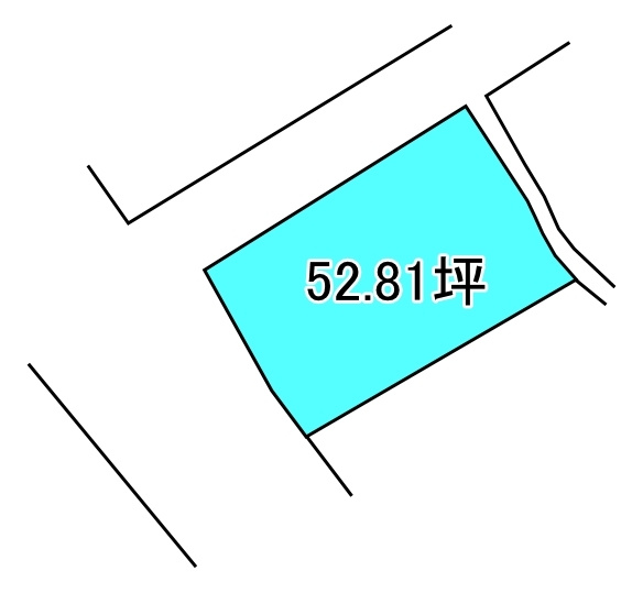 庄内町3丁目　売土地の区画図