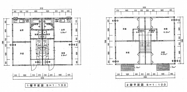 四谷３丁目アパートの区画図