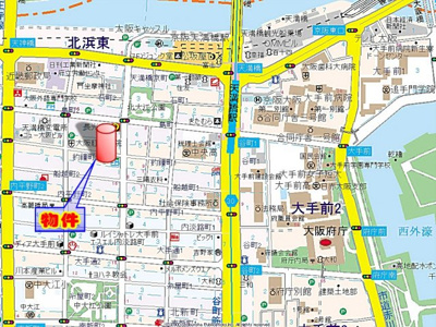 【地図】 | エステムコート大手前レシェンテ