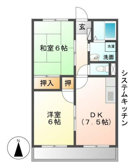 フレグランス双葉の間取り