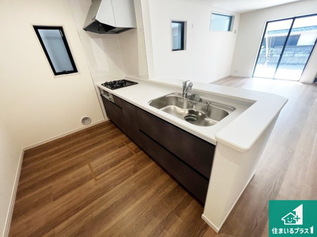 藤井寺市藤ケ丘　新築一戸建てのその他|スライド式の収納！浄水器付きシャワー水栓！