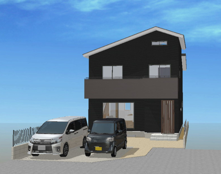 高知市薊野東町-4号地-新築戸建ての外観|2026.3月：建築中