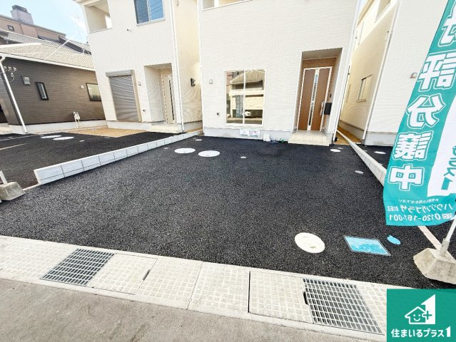 泉佐野市俵屋　第1期　新築一戸建ての駐車場|駐車スペース！散水栓があるので、こまめに愛車を洗えます！