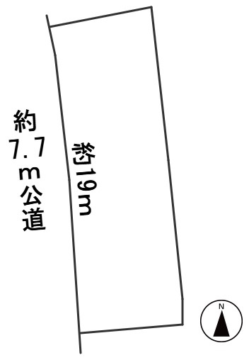 ６５５２２　本巣市曽井中島土地の区画図
