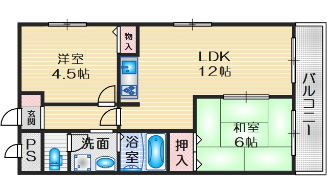 パーシモンハイムの間取り