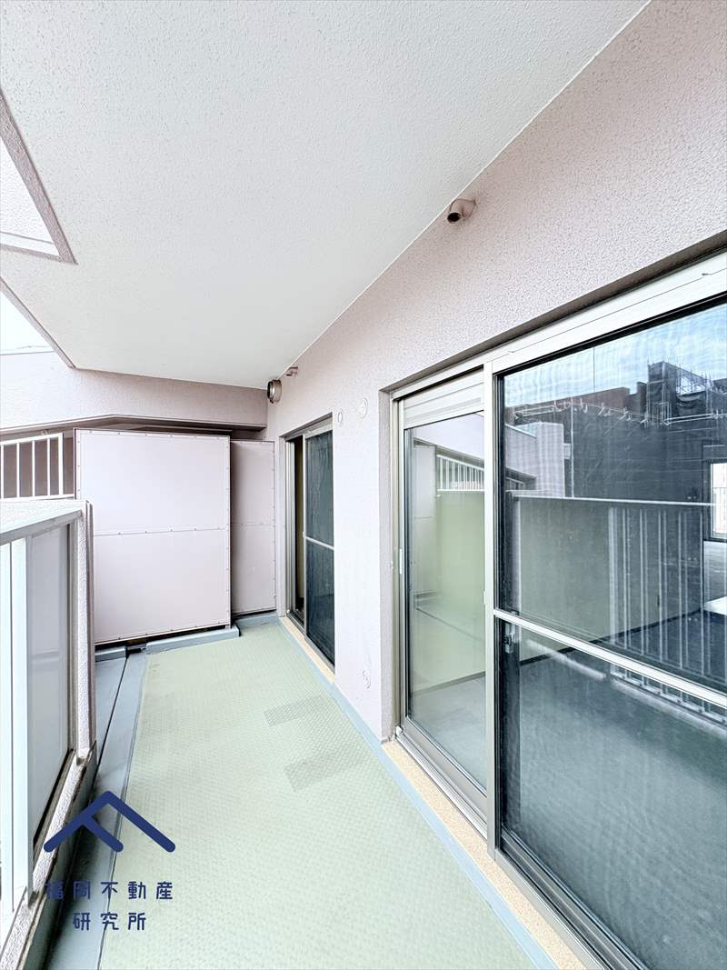 サンライフ香椎C棟のバルコニー