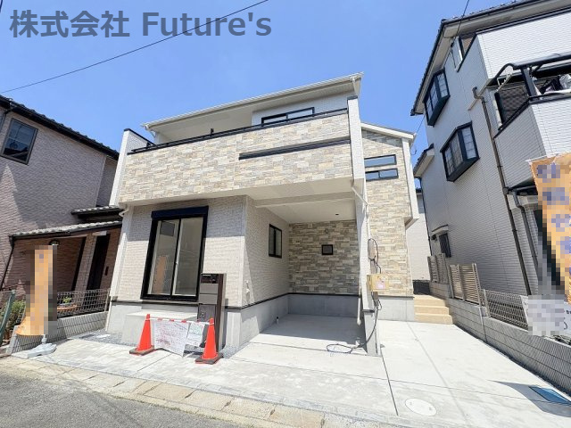 三郷市早稲田8丁目　新築戸建　全1棟の外観|税制優遇の受けられる長期優良住宅・BELS認定！耐震等級3の邸宅です！