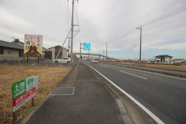 壬生町大師町の前面道路含む現地写真|北西側道路（2025年12月撮影）