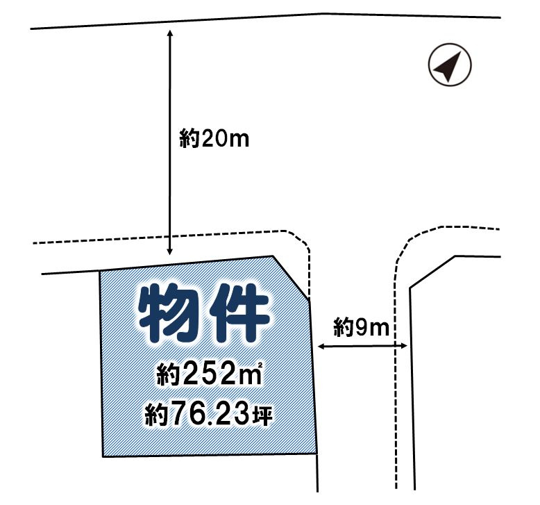 壬生町大師町の土地図