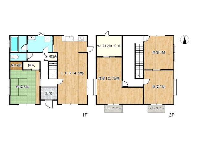 【間取り】 | 姫路市緑台2丁目／中古戸建