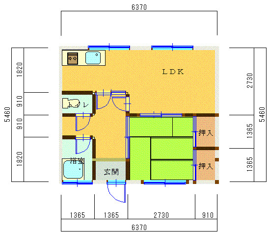 尚学荘　別館の間取り