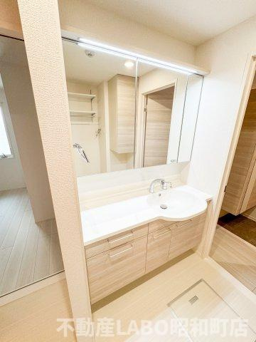 プランドール文の里の独立洗面台