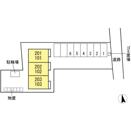 ウィステリア ハッピー クレインの区画図