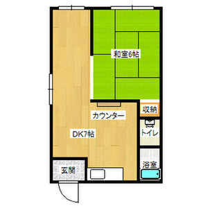 フラッグス肥後橋の間取り