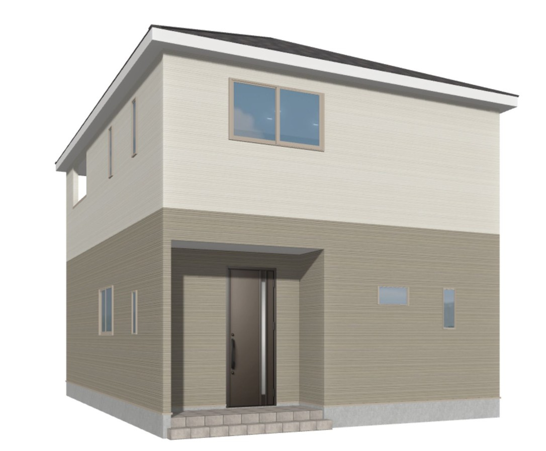 仲介手数料不要　クレイドルガーデン菊池市西寺第2【菊之池小・菊池南中】の外観パース|外観パースです