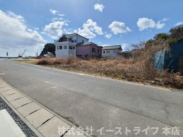 【新築戸建】　いわき市江名1期　ラスト1棟の前面道路含む現地写真|接道含む現地写真です