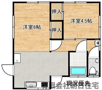 【間取り】 | 上乃木2丁目収益物件 | 東側の間取りです