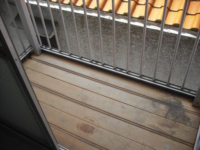 パレス新井のバルコニー